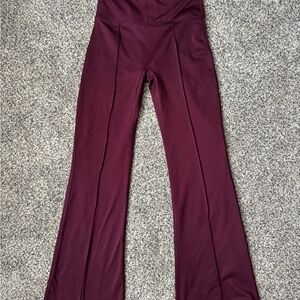PINK Victoria's Secret Maroon Flare Pants